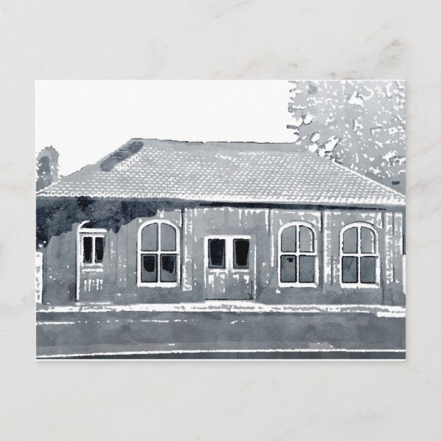 Carte postale du bâtiment historique du tramway à  (Devant)