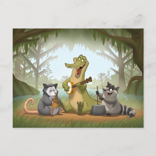 Carte postale du Bayou Jug Band (Devant)