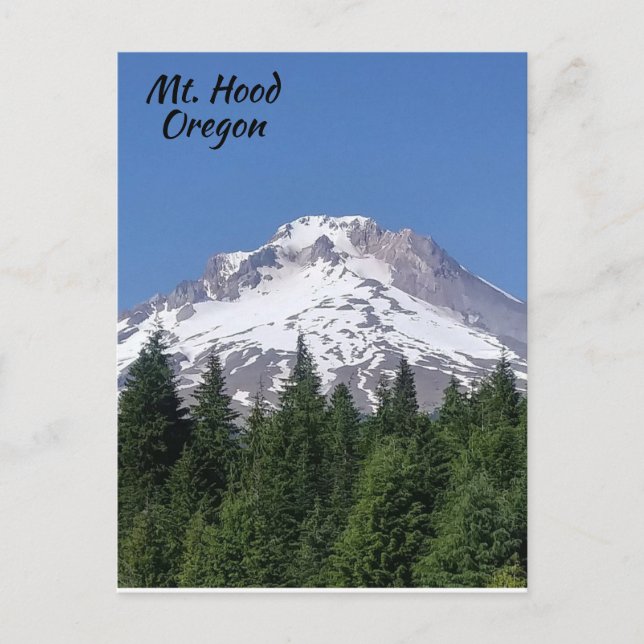 Carte postale du bol de ski Mt. Hood Oregon (Devant)