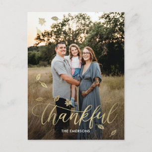 Carte postale du Bon thanksgiving d'automne Merci