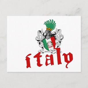 Carte postale du bouclier italien