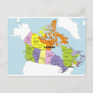 Carte postale du Canada