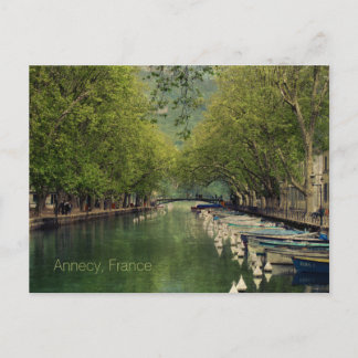 Carte postale du Canal de Vassé, Annecy, France