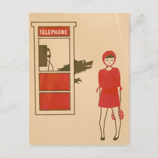 Carte postale du capot rouge (Devant)