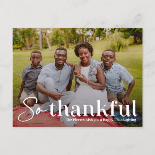 Carte postale du Carte photo de Thanksgiving