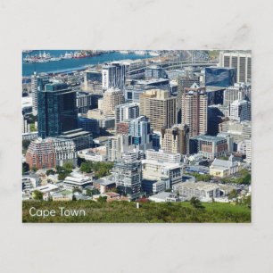Carte postale du centre-ville du Cap, Afrique du S