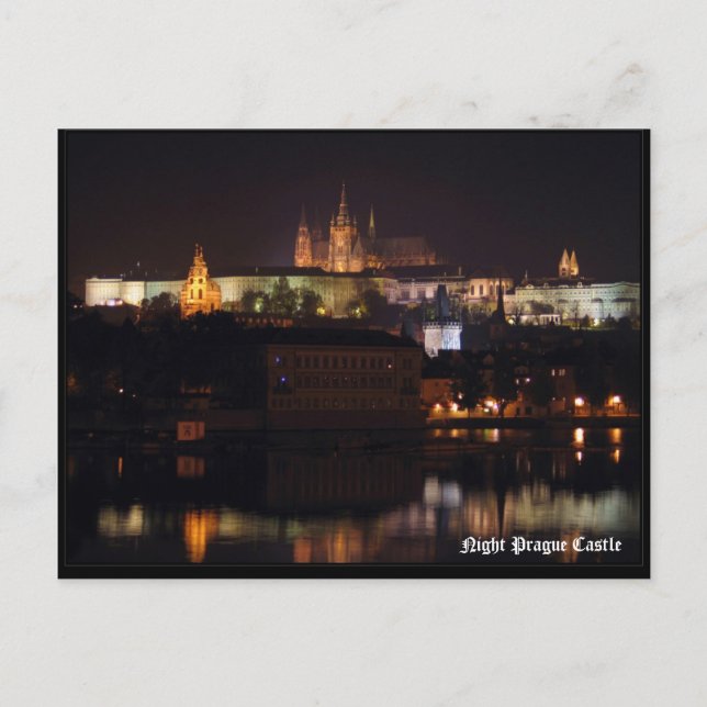 Carte postale du château de Prague (Devant)