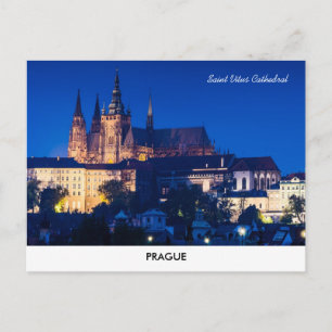 Carte postale du château de Prague