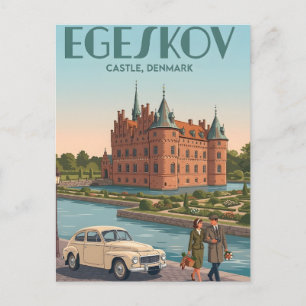 Carte postale du château d'Egeskov
