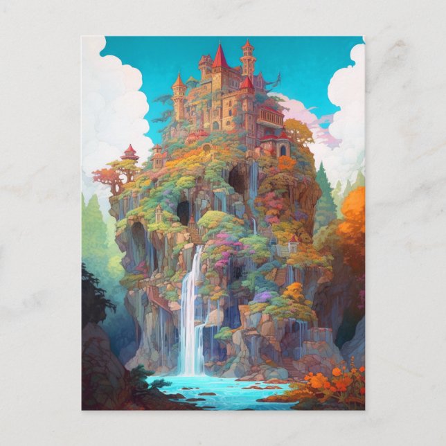 Carte postale du château d'Imaginaire magique (Devant)