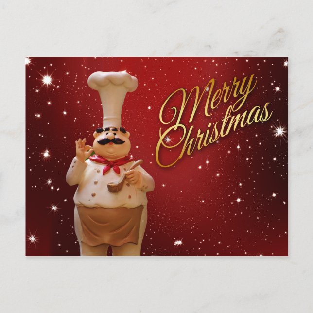 carte postale du chef noël (Devant)