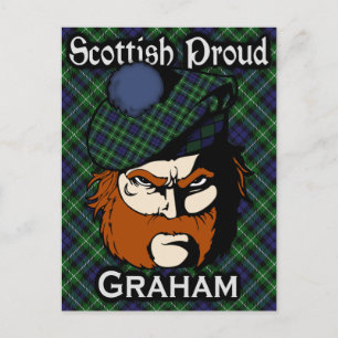 Carte postale du Clan écossais Graham Tartan