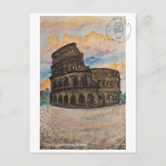 Carte postale du Colosseum (Devant)