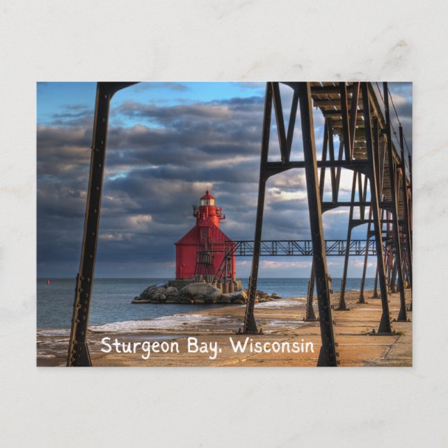 Carte postale du comté de porte Sturgeon Bay Wisco (Devant)