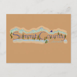 Carte postale du comté de Summit Colorado