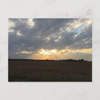 Carte postale du coucher de soleil