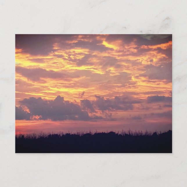 Carte postale du coucher de soleil (Devant)