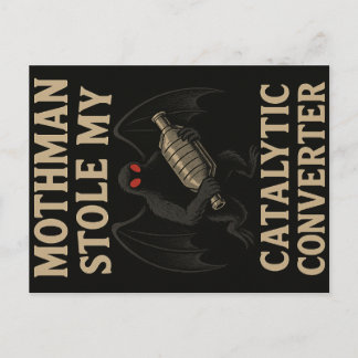 Carte postale du cryptide Mothman