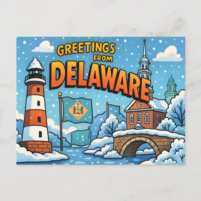 Carte postale du DELAWARE (Devant)