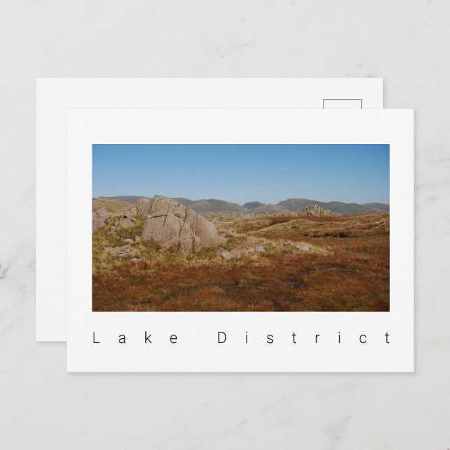 Carte postale du district de Lake (Devant / Derrière)