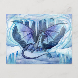 Carte postale du dragon de glace par Molly Harriso