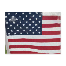 Carte postale du drapeau américain