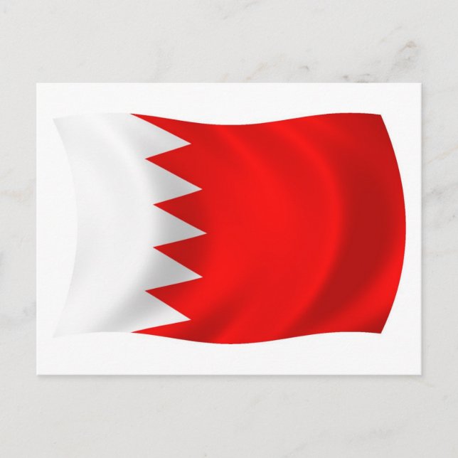Carte postale du drapeau de Bahreïn (Devant)