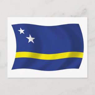 Carte postale du drapeau de Curaçao