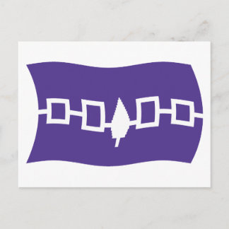 Carte postale du drapeau de la Confédération iroqu