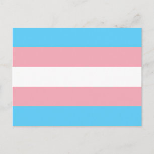 Carte postale du drapeau de la fierté transgenre