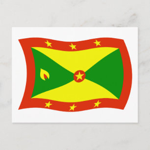 Carte postale du drapeau de la Grenade