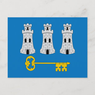 Carte postale du drapeau de La Havane, Cuba