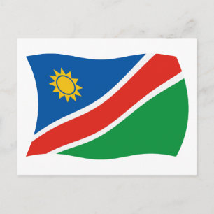Carte postale du drapeau de la Namibie