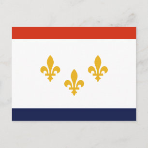 Carte postale du drapeau de La Nouvelle-Orléans, L