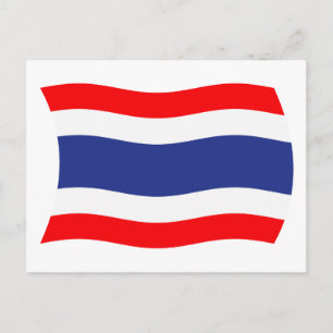 Carte postale du drapeau de la Thaïlande
