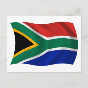 Carte postale du drapeau de l'Afrique du Sud