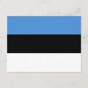 Carte postale du drapeau de l'Estonie