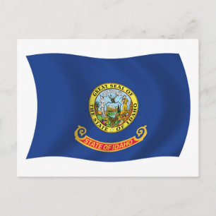 Carte postale du drapeau de l'Idaho