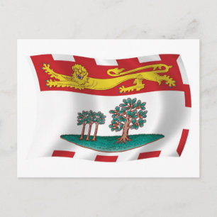 Carte postale du drapeau de l'Île-du-Prince-Édouar