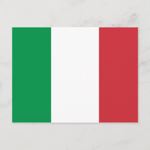 Carte postale du drapeau de l'Italie