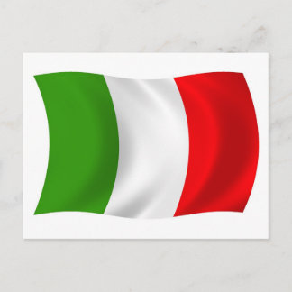 Carte postale du drapeau de l'Italie