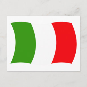 Carte postale du drapeau de l'Italie