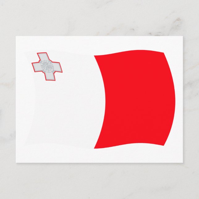 Carte postale du drapeau de Malte (Devant)