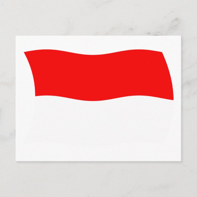 Carte postale du drapeau de Monaco (Devant)