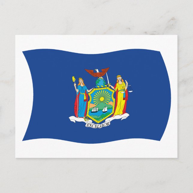 Carte postale du drapeau de New York (Devant)