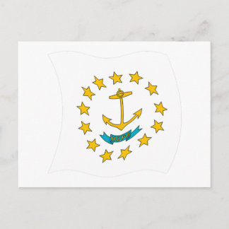 Carte postale du drapeau de Rhode Island
