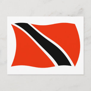 Carte postale du drapeau de Trinité-et-Tobago