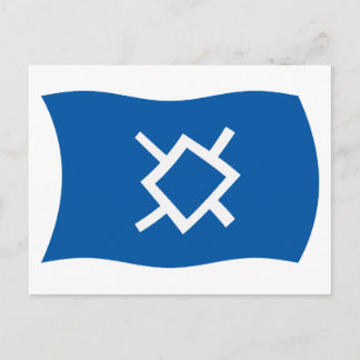 Carte postale du drapeau des Cheyennes du Nord