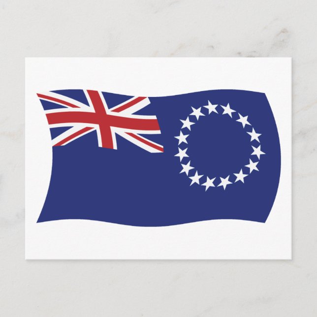 Carte postale du drapeau des îles Cook (Devant)
