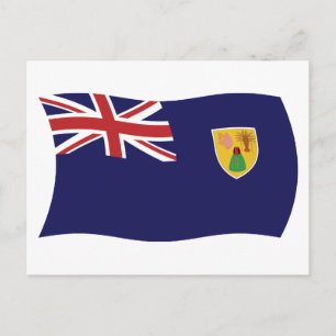 Carte postale du drapeau des îles Turques-et-Caïqu
